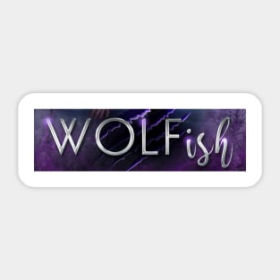 Wolfish Title Sticker